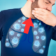 image of man trying to figure out how to get rid of mucus in throat